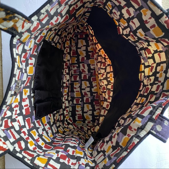 Vera Bradley Painter Feathers Tote Bag - Picture 3 of 12